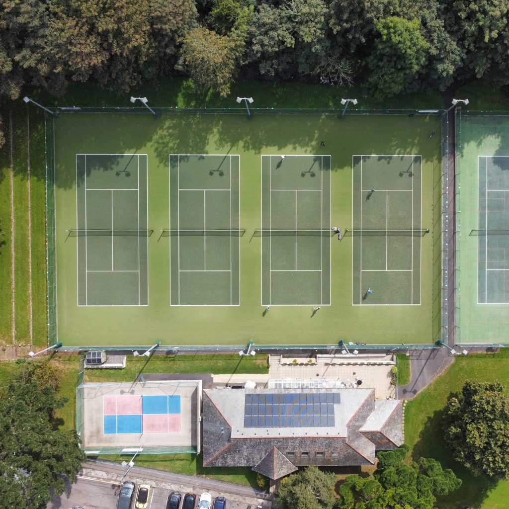 Overhead Image of courts